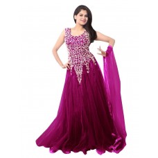 Ethnicbasket Women's Gown (BE234014F_Magneta_Free Size)